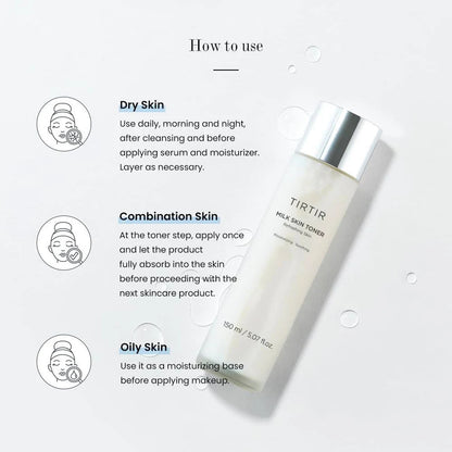 TIRTIR Milk Skin Toner (5.07 oz)