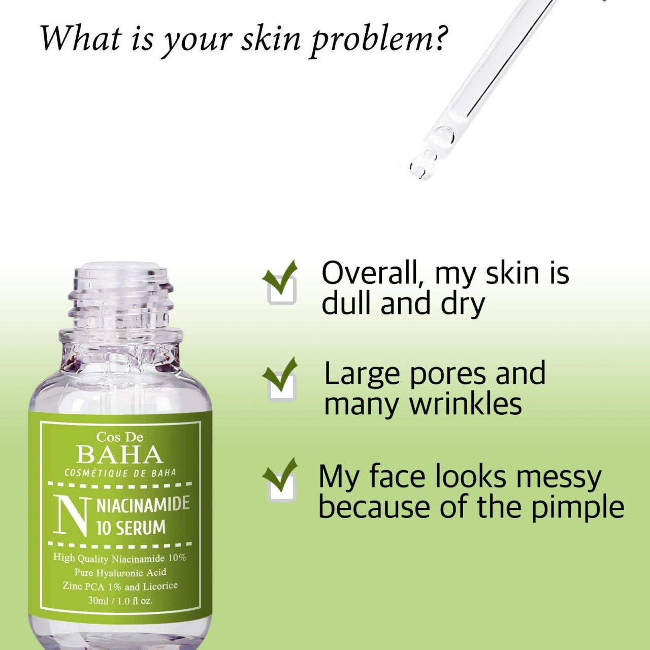 Cos De BAHA Niacinamide 10 Serum (1oz)