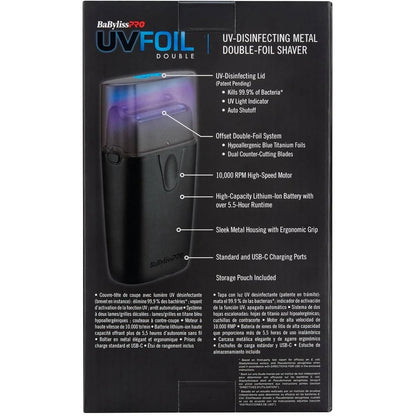 BaBylissPRO UVFOIL Matte Black UV Double-Foil Shaver