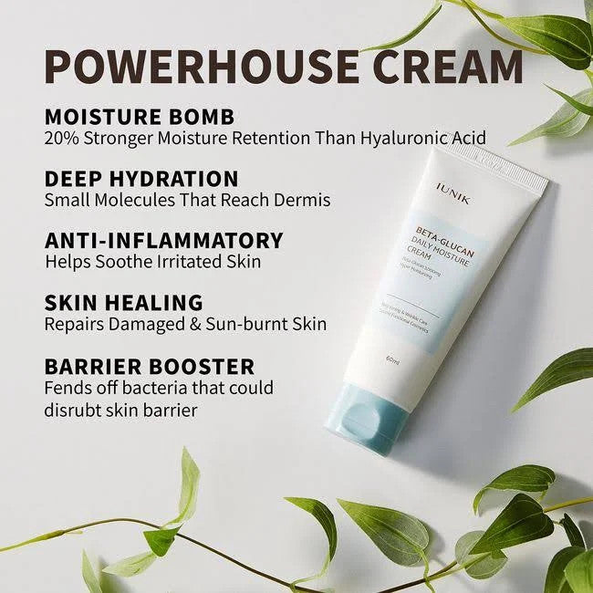 IUNIK Beta Glucan Daily Moisture Cream (2.02 oz)