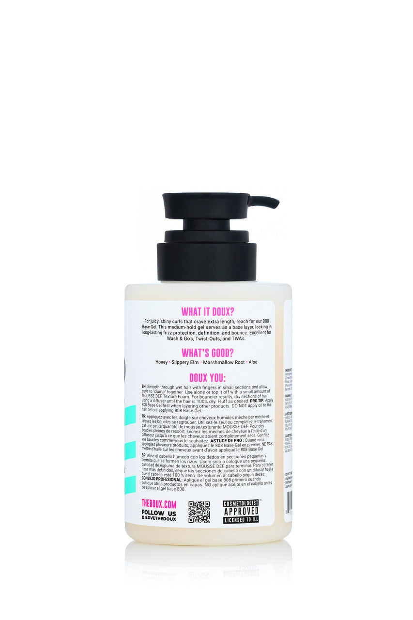 The Doux 808 Base Botanical Curl Activating Hair Gel (12 oz)