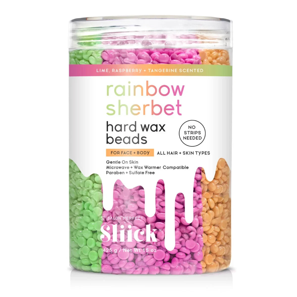 SLIICK Rainbow Sherbet Hard Wax Beads (15oz)