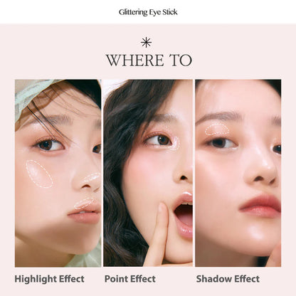[CLIO] TWINKLEPOP Glittering Eye Stick (#15 Moonlit Me)