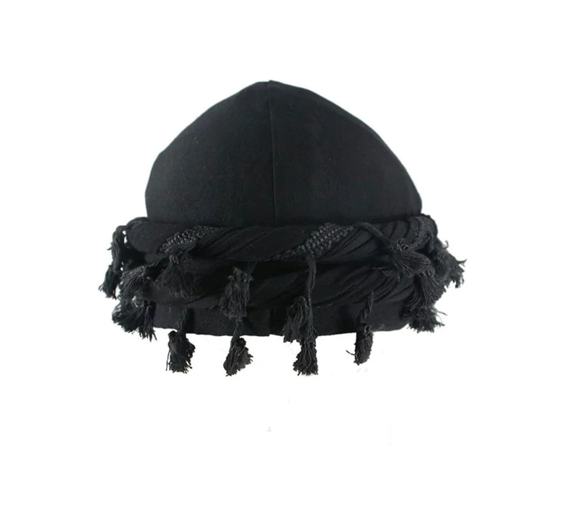 Black Ice Professional Pre-Tied Turban Tassel