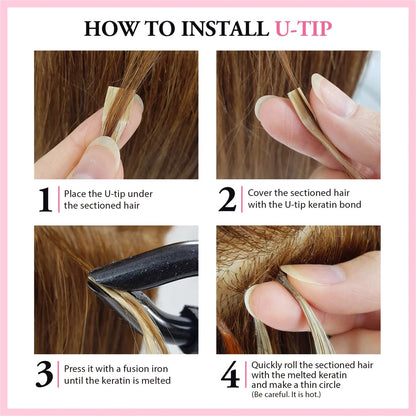 Hair Couture U-Tip Fusion Remy Human Hair Extension