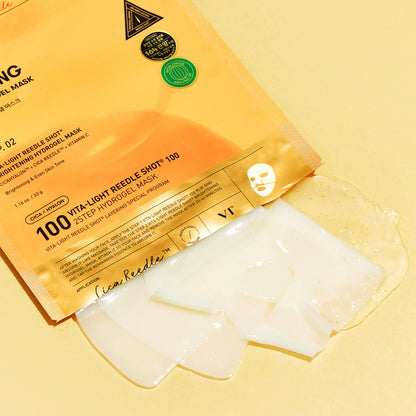 VT COSMETICS Vita-Light Reedle Shot 100 2-Step Hydrogel Mask (1Sheet)