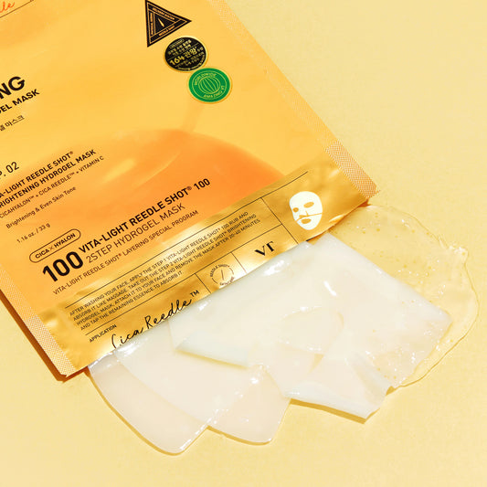 VT COSMETICS Vita-Light Reedle Shot 100 2-Step Hydrogel Mask (1Sheet)