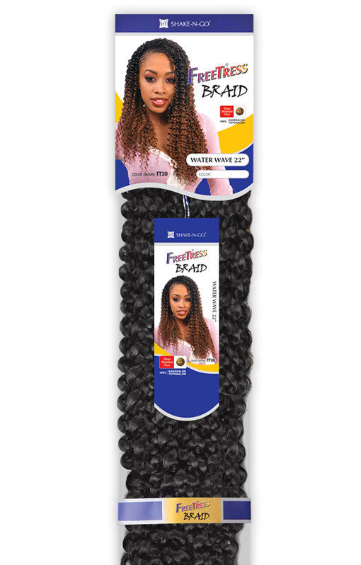 FREETRESS Braid Crochet Synthetic Crochet - WATER WAVE BULK 22"