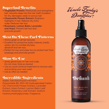 Uncle Funky's Daughter Defunk Hair Refresher Tonic (8 oz)