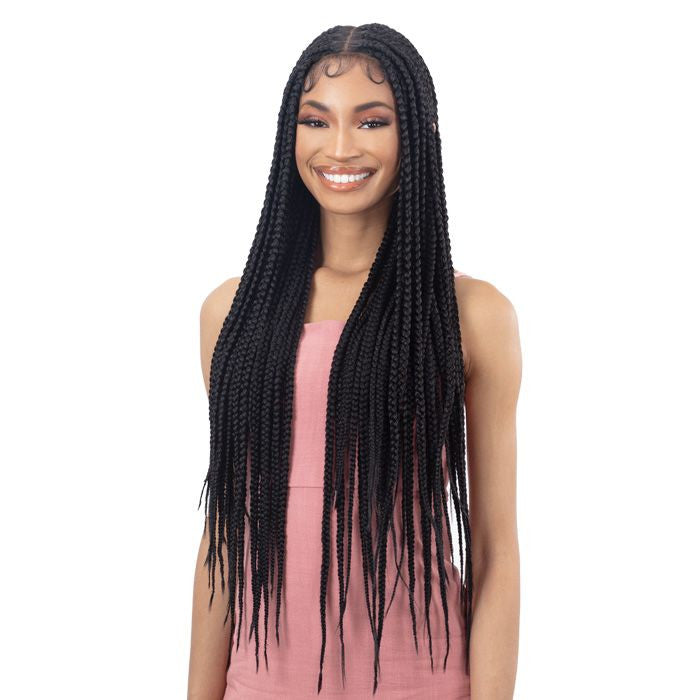 SHAKE N GO EQUAL Freetress Braided Lace Front Wig - Knotless Box Braid